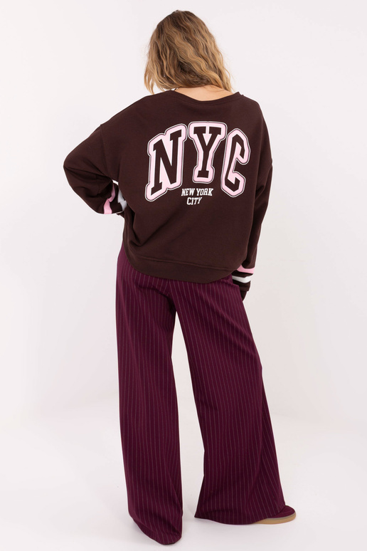 Bluza MJ tamsiai ruda