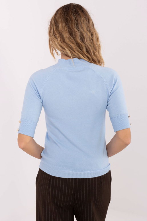 Megztinis šviesiai mėlynas