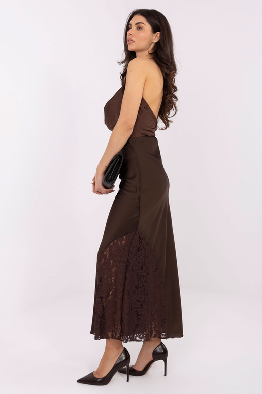 Sijonas tamsiai rudas