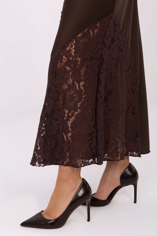 Sijonas tamsiai rudas