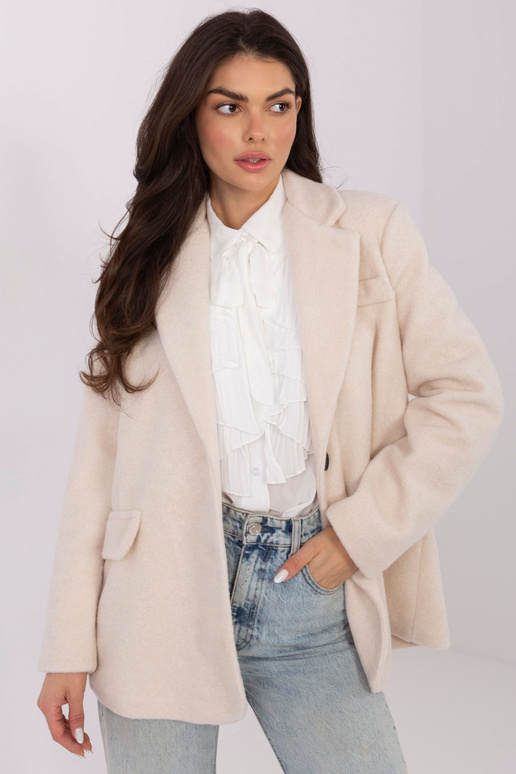 Paltas IT PL šviesiai smėlinis