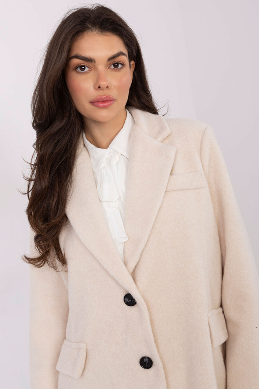 Paltas IT PL šviesiai smėlinis