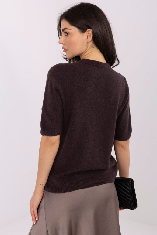 Megztinis tamsiai rudos spalvos