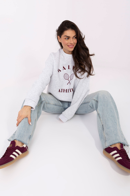 Mėlyna bliuzonė šviesiai pilka