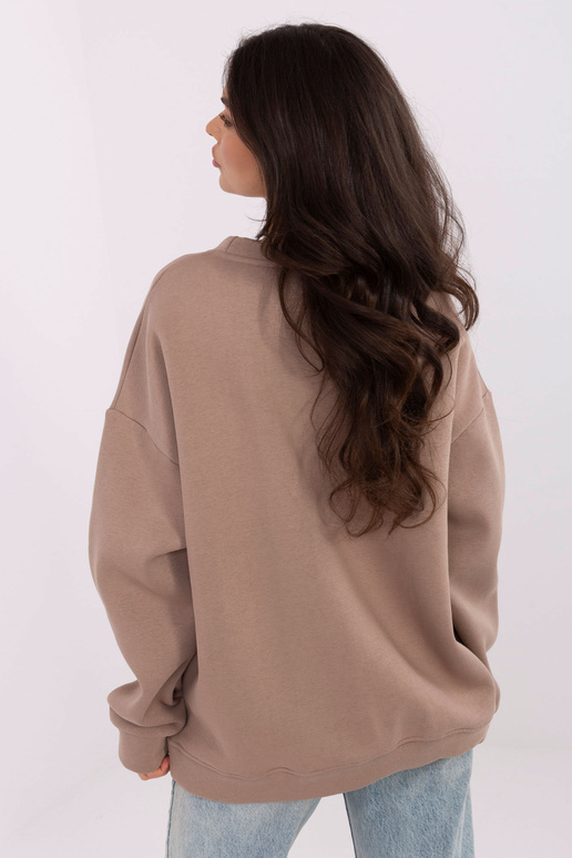 Tamsiai smėlinis džemperis