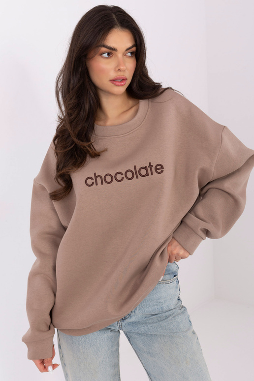 Tamsiai smėlinis džemperis