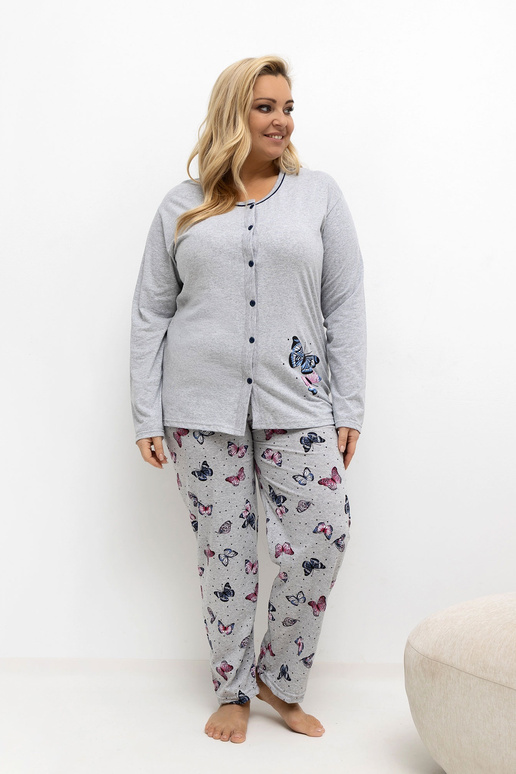 Pižama DU PI FP pilka