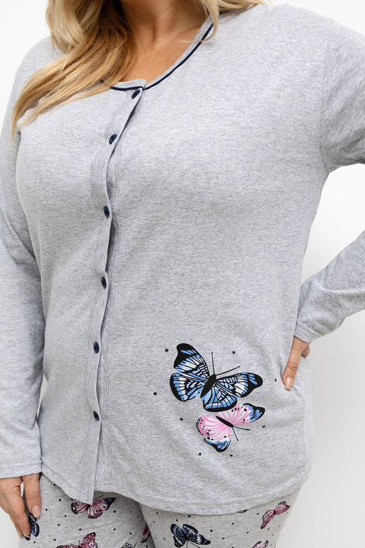 Pižama DU PI FP pilka