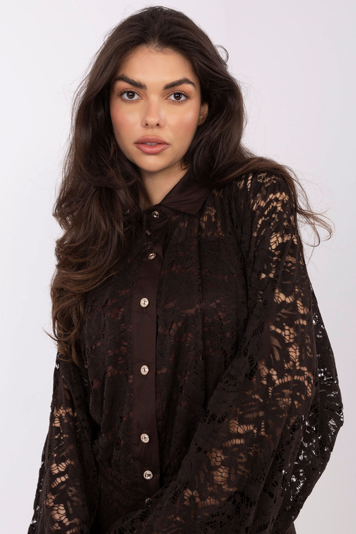 Marškiniai tamsiai rudi