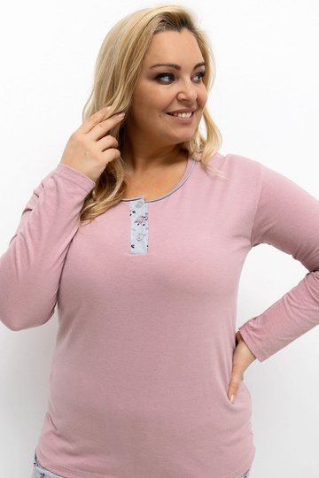 Pižama tamsiai rožinė