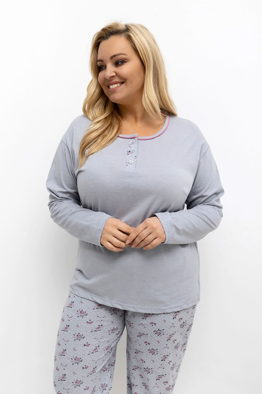 Pižama du su pilka spalva