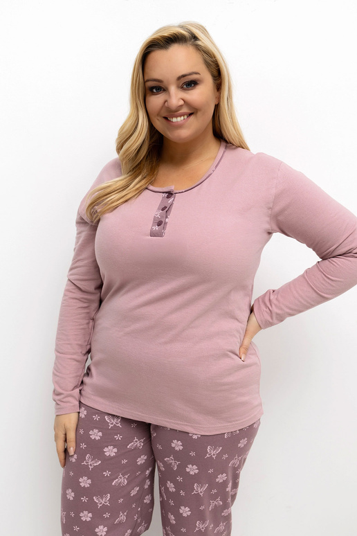 Pižama dviejų dalių šviesiai rožinė