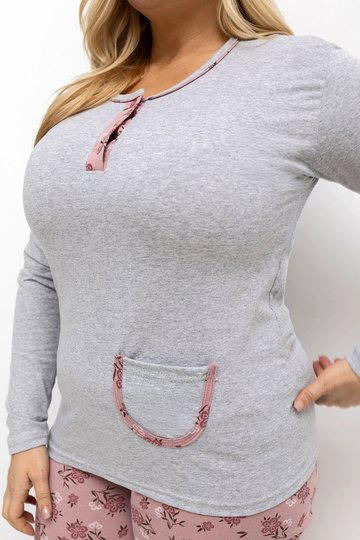 Pižama pilka du sluoksnių...