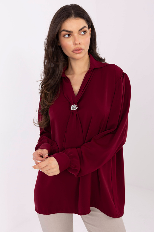 Marškinėliai IT BZ bordo spalvos