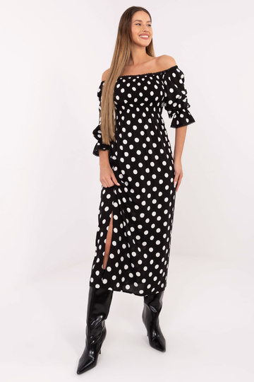 Suknelė juoda-balta 2