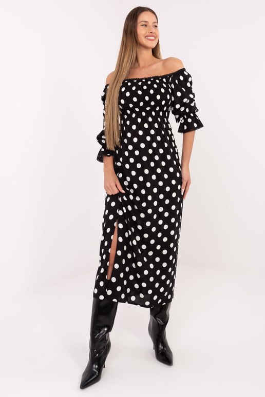 Suknelė juoda-balta