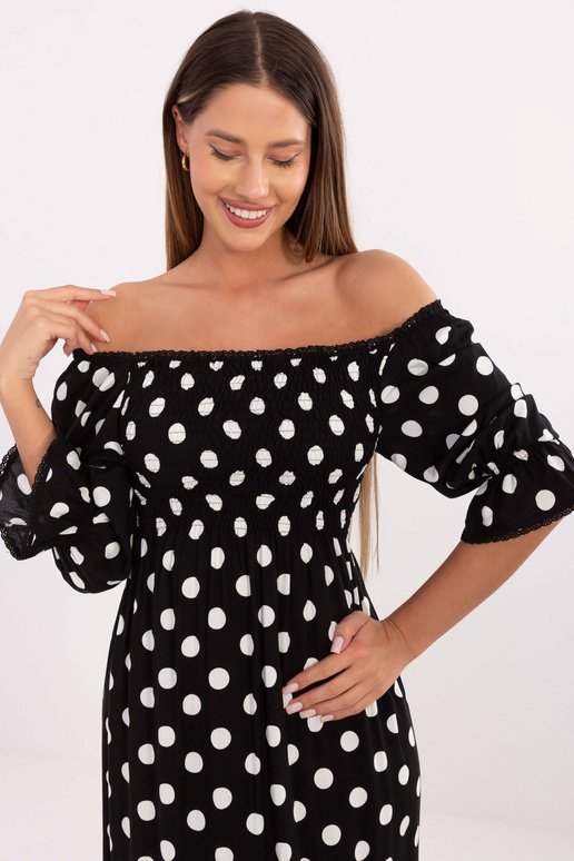 Suknelė juoda-balta
