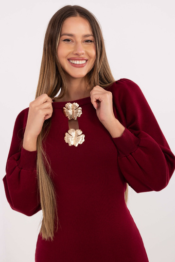 Suknelė bordo spalvos