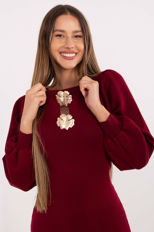 Suknelė bordo spalvos