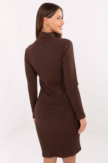 Suknelė tamsiai ruda 2