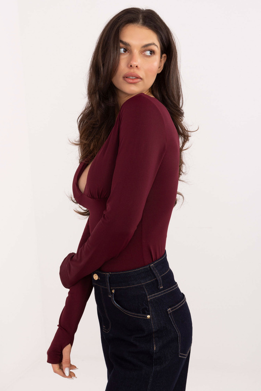 Marškinėliai IT bordo spalvos