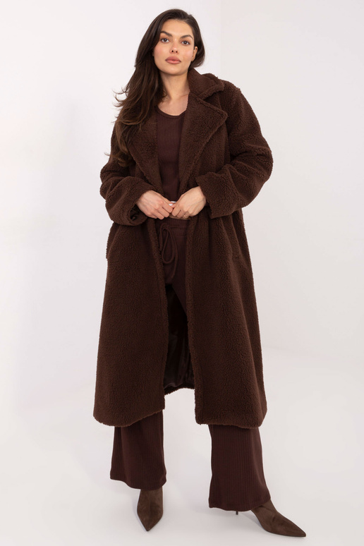 Paltas tamsiai rudas