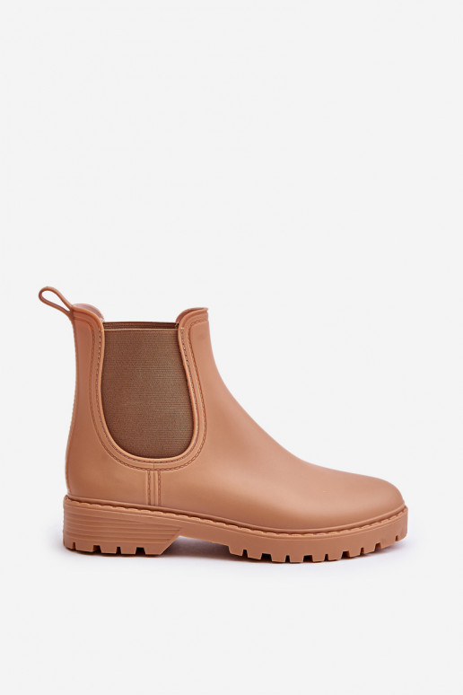 Guminiai batai  Z Elastycznymi Wstawkami rudos spalvos Ciariel