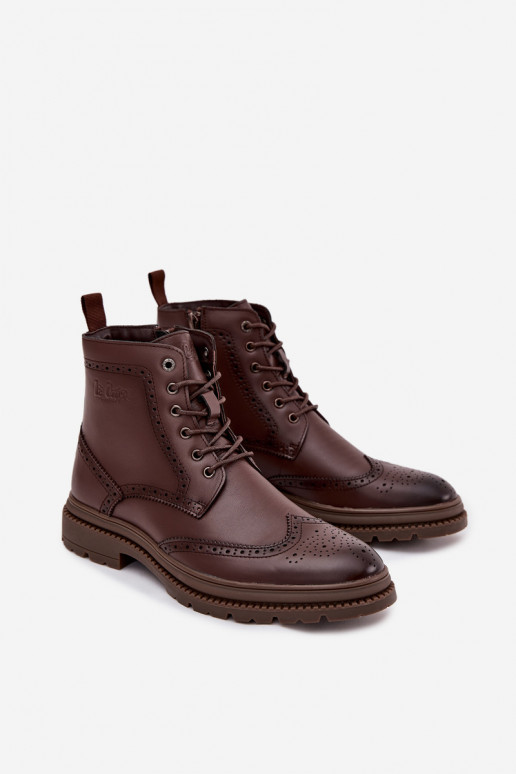 Aulinukai  Lee Cooper LCJ-25-33-3960 rudos spalvos