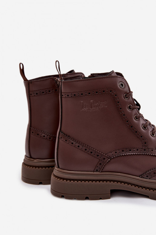 Aulinukai  Lee Cooper LCJ-25-33-3960 rudos spalvos