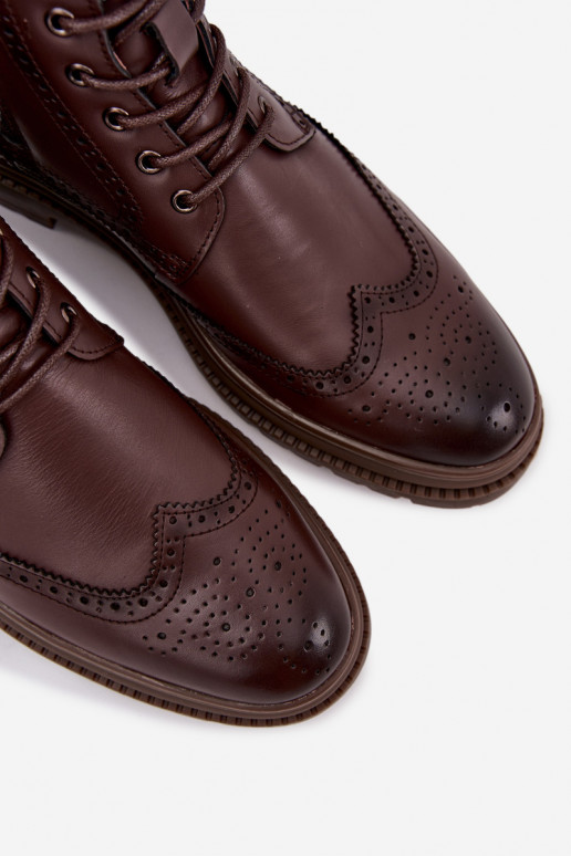 Aulinukai  Lee Cooper LCJ-25-33-3960 rudos spalvos