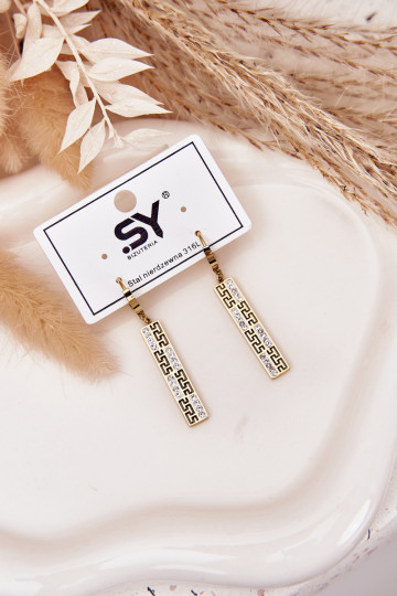 su stilingomis detalėmisi Wiszące su tviskančiomis akutėmis Stal Pozłacana