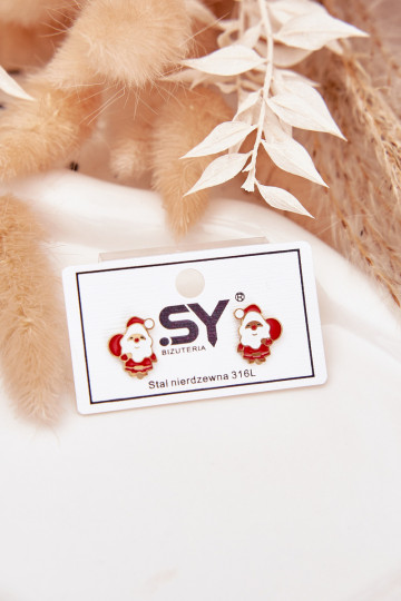 su stilingomis detalėmisi Santa Clause iš nerūdijančio plieno