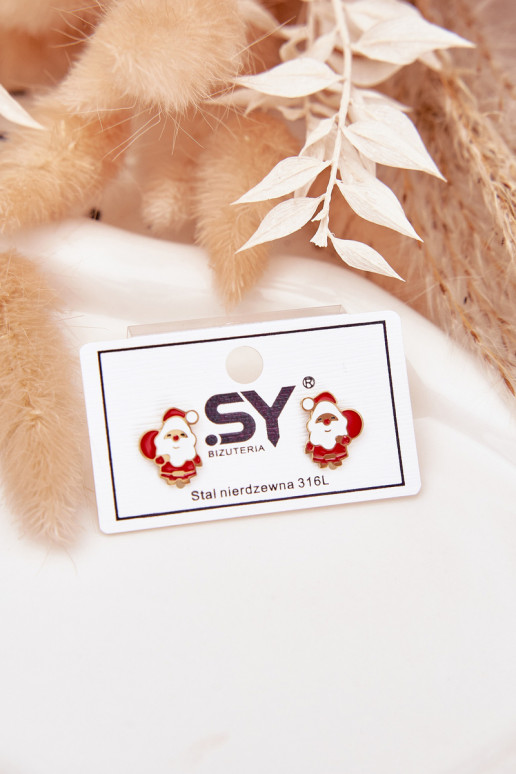 su stilingomis detalėmisi Santa Clause iš nerūdijančio plieno