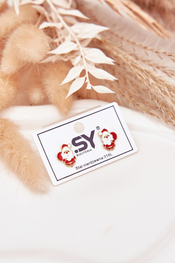 su stilingomis detalėmisi Santa Clause iš nerūdijančio plieno 2