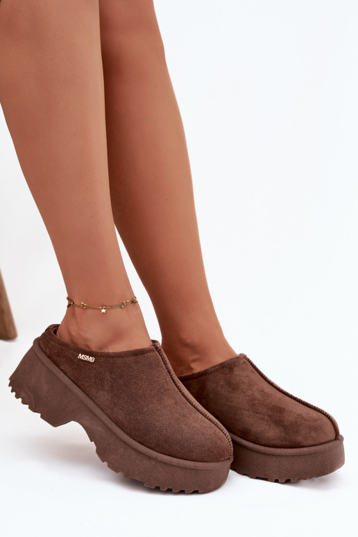 sniego batai  su platforma rudos spalvos Yrenna