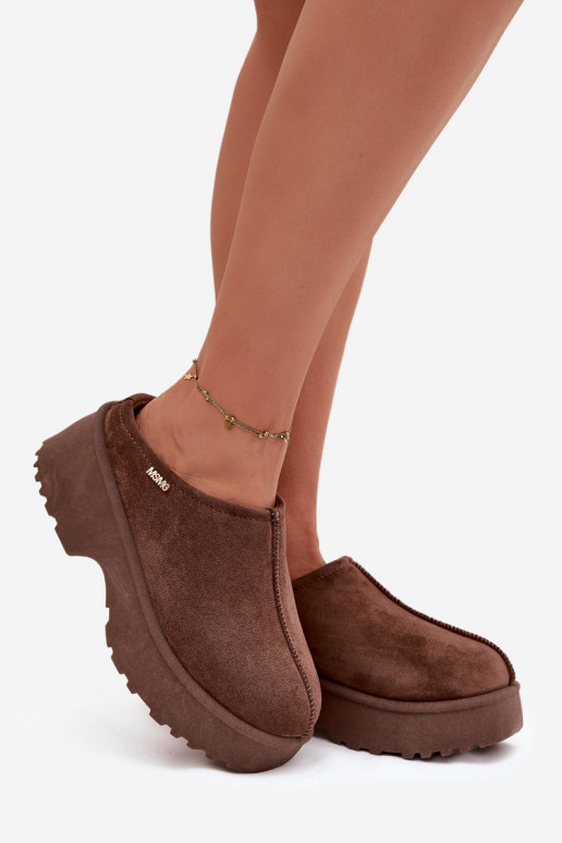 sniego batai  su platforma rudos spalvos Yrenna