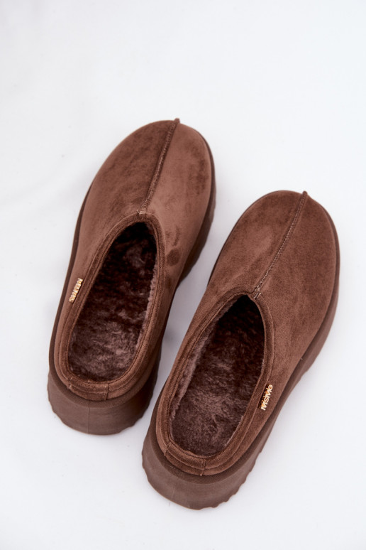 sniego batai  su platforma rudos spalvos Yrenna