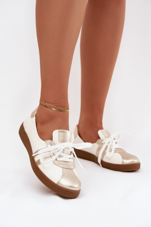   batai  Typu Barefoot Zazoo N1341 Baltos-aukso spalvos