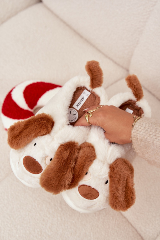  Šlepetės  Šuniukai rudos spalvos Faylen