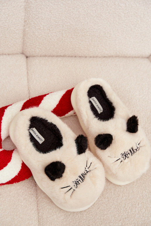  Šlepetės  Smile smėlio spalvos Lexira