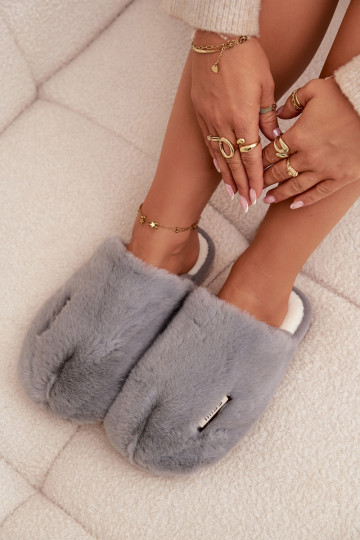  Šlepetės  pilkos spalvos Belinna