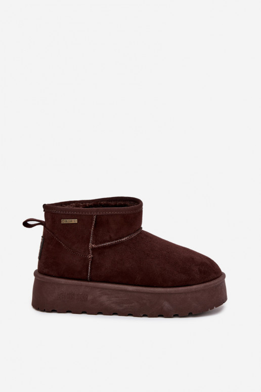 žemi sniego batai su platforma Big Star OO274A101 šokoladinės spalvos