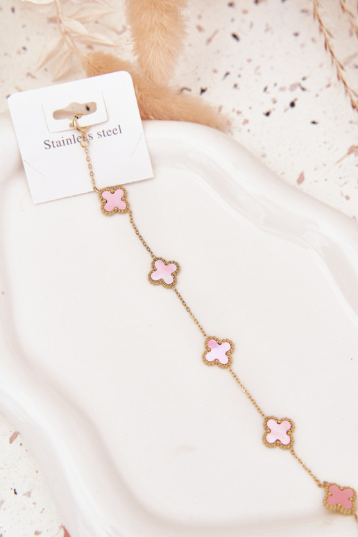 Apyrankė  Stal Nierdzewna aukso-rožinė