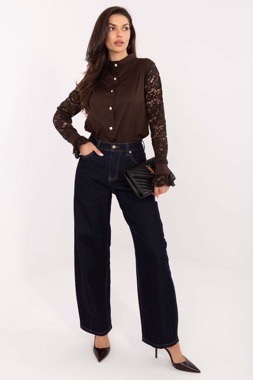 Marškiniai tamsiai rudi