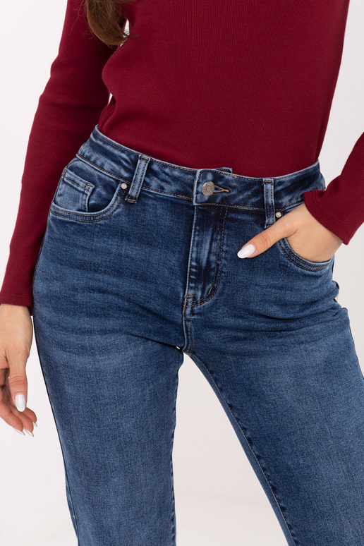 Džinsinės kelnės tamsiai mėlynos spalvos