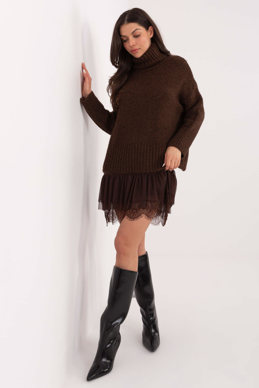 Suknelė tamsiai ruda