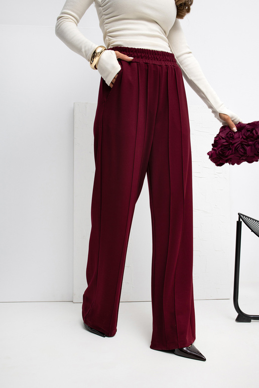 Sportinės kelnės bordo spalvos