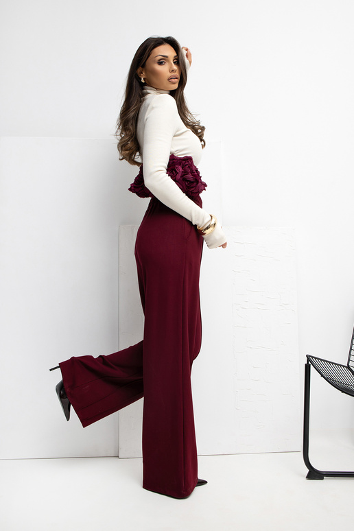 Sportinės kelnės bordo spalvos