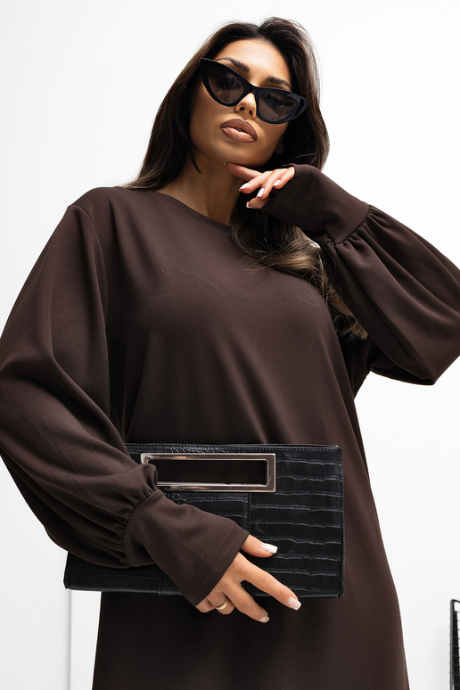 Suknelė tamsiai ruda