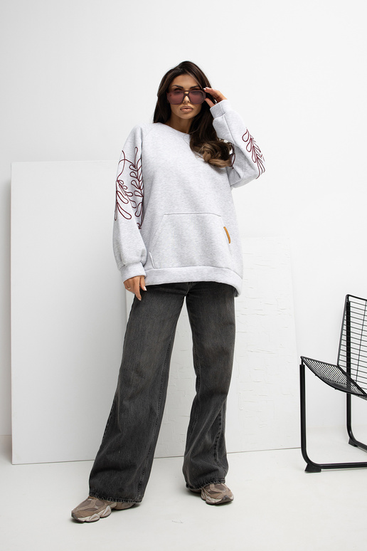 Džemperis RV mėlynas šviesiai pilkas